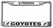 Phoenix Coyotes Chrome License Plate Frames - Set of 2