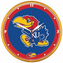 Kansas Jayhawks Wall Clock from WinCraft