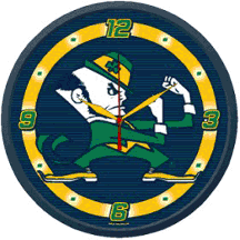 Notre Dame Fighting Irish Wall Clock from WinCraft Picture