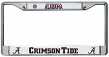 Alabama Crimson Tide Chrome License Plate Frame - Set of 2
