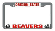 Oregon State Beavers Chrome License Plate Frame - Set of 2