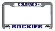 Colorado Rockies Chrome License Plate Frame - Set of 2