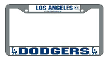 Los Angeles Dodgers Chrome License Plate Frame - Set of 2