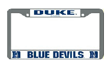 Duke Blue Devils Chrome License Plate Frame - Set of 2