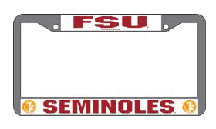 Florida State Seminoles Chrome License Plate Frame - Set of 2