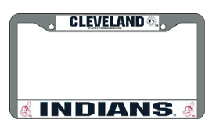 Cleveland Indians Chrome License Plate Frame - Set of 2