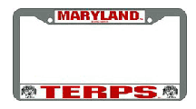 Maryland Terrapins Chrome License Plate Frame - Set of 2 Picture