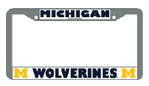 Michigan Wolverines Chrome License Plate Frame - Set of 2