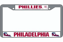 Philadelphia Phillies Chrome License Plate Frame - Set of 2