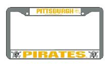Pittsburgh Pirates Chrome License Plate Frame - Set of 2