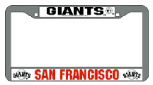 San Francisco Giants Chrome License Plate Frame - Set of 2