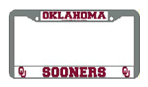 Oklahoma Sooners Chrome License Plate Frame - Set of 2 Picture