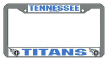 Tennessee Titans Chrome License Plate Frame - Set of 2