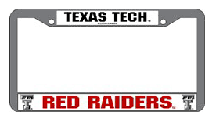 Texas Tech Red Raiders Chrome License Plate Frame - Set of 2
