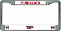 Minnesota Twins Chrome License Plate Frame - Set of 2