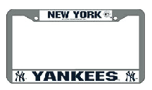 New York Yankees Chrome License Plate Frame - Set of 2