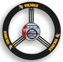 Minnesota Vikings Leather Steering Wheel Cover