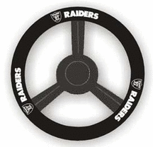 Oakland Raiders Leather Steering Wheel Cover