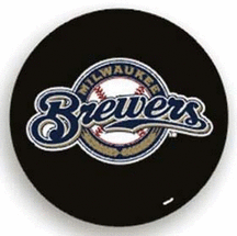 Milwaukee Brewers MLB Licensed Black Tire Cover