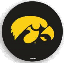 Iowa Hawkeyes NCAA Licensed Black Tire Cover