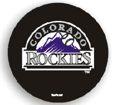 Colorado Rockies MLB Licensed Black Tire Cover