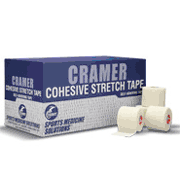 Cramer Black 2 x 5 Yard Cohesive Stretch Tape Case of 24