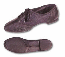 Youth Black Combo Split Sole Jazz Shoes (Sizes 12 - 3)