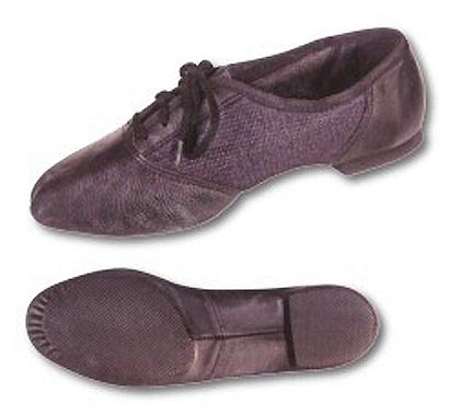 Adult Black Combo Split Sole Jazz Shoes
