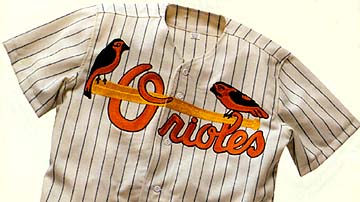 1938 Baltimore Orioles Home Throwback Baseball Jersey (Sizes Small - 2XL) With #7 (Rogers Hornsby)