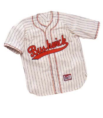 1933 Brooklyn Bushwicks Home Throwback Baseball Jersey (Sizes 3XL - 5XL) from Ebbets Field Flannels
