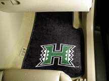 Hawaii Rainbow Warriors 27" x 18" 2 Piece Car Floor Mat Set