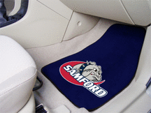 Samford Bulldogs 27" x 18" 2 Piece Car Floor Mat Set