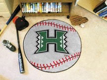 Hawaii Rainbow Warriors 29" Round Baseball Mat