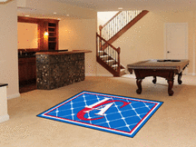 Los Angeles Clippers 5 x 8 Area Rug