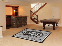 San Antonio Spurs 5 x 8 Area Rug