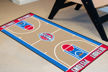 Detroit Pistons 24" x 44" Basketball Court Runner