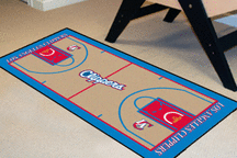 Los Angeles Clippers 24 x 44 Basketball Court Runner