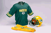 Green Bay Packers NFL Youth Four Piece Uniform Set (Medium) from Franklin