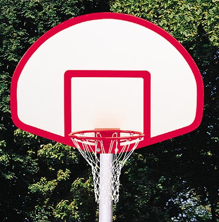 39 x 54 Fan-Shaped Solid Fiberglass Basketball Backboard from Gared
