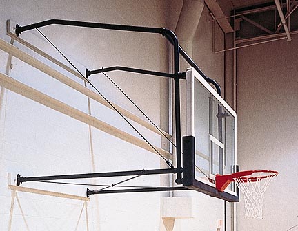 Four-Point Stationary Wall Mount with Adjustable 2' - 3' Extension from Gared (For Fan Backboards)
