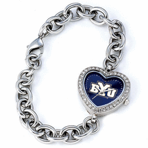 Brigham Young (BYU) Cougars NCAA Womens Heart Watch from Game Time
