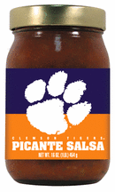 16 oz. Clemson Tigers Picante Salsa - Set of 4 Jars