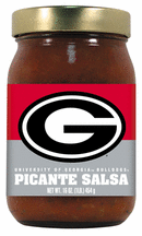 16 oz. Georgia Bulldogs Picante Salsa - Set of 4 Jars