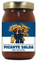 16 oz. Kentucky Wildcats Picante Salsa - Set of 4 Jars