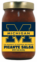 16 oz. Michigan Wolverines Picante Salsa - Set of 4 Jars