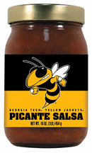 16 oz. Georgia Tech Yellow Jackets Picante Salsa - Set of 4 Jars