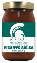 16 oz. Michigan State Spartans Picante Salsa - Set of 4 Jars