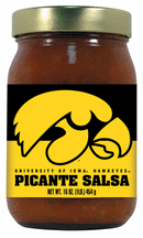 16 oz. Iowa Hawkeyes Picante Salsa - Set of 4 Jars