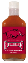 6.6 oz. Arkansas Razorbacks Habanero Hot Sauce - Set of 3 Flasks Picture