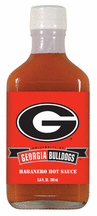 6.6 oz. Georgia Bulldogs Habanero Hot Sauce - Set of 3 Flasks Picture